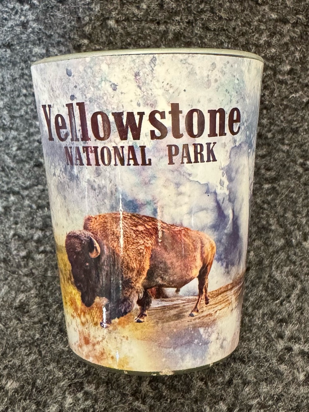 Yellowstone National Park Bison Shot Glass Souvenir